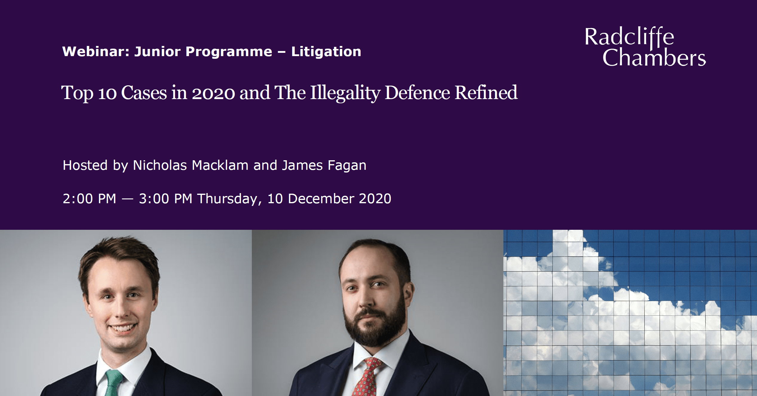 Video: Junior Programme: Litigation - Top 10 Cases in 2020 and The Illegality Defence Refined